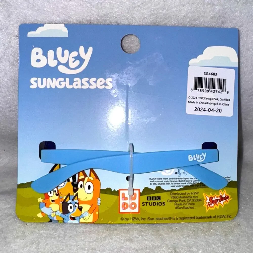 Brand New Kids Bluey Sunglasses 100% UV Protection & Impact Resistant Lenses